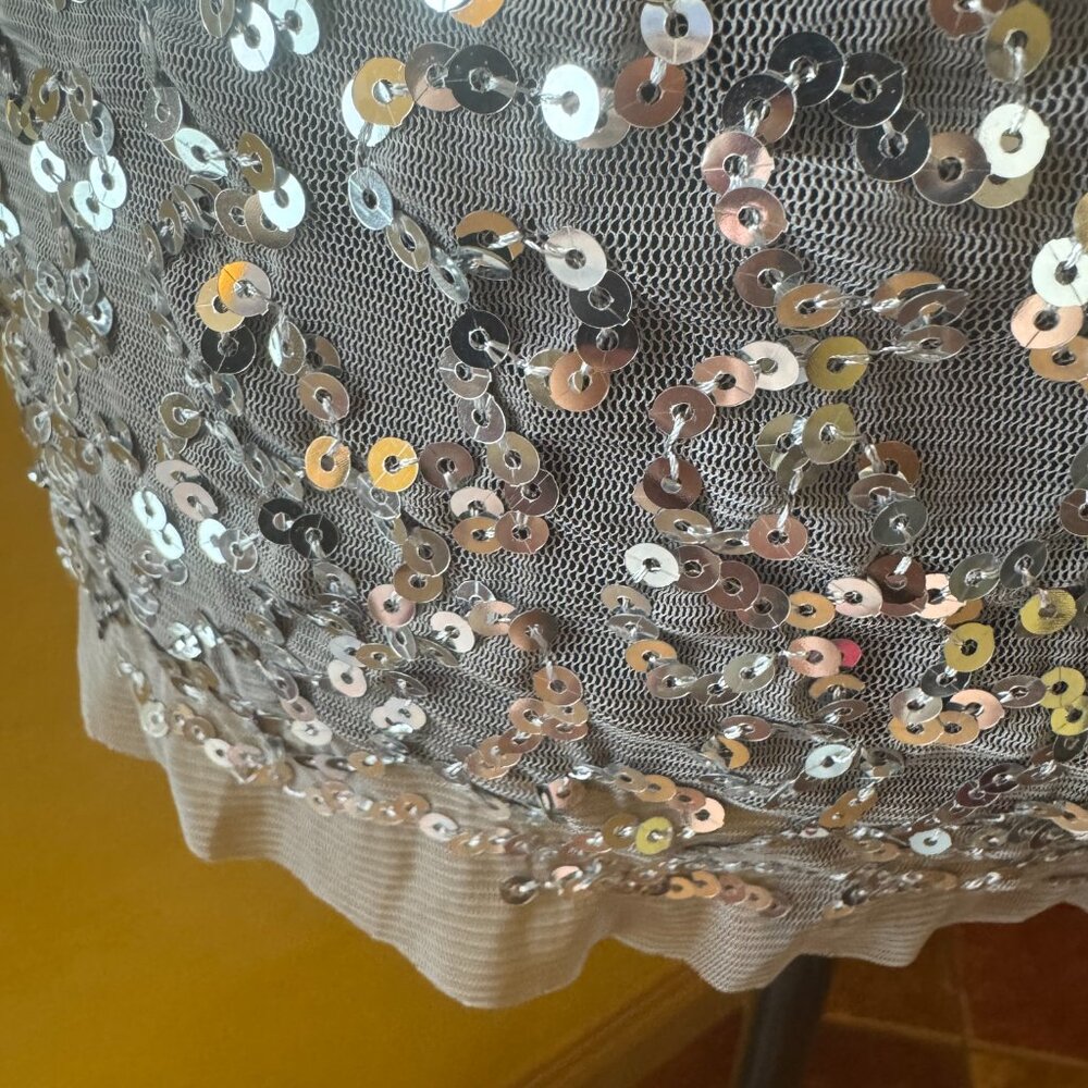 โจ Vintage! Y2k! NWT XXI Silver Sequin Tank Top โ Size M - Picture 8 of 12
